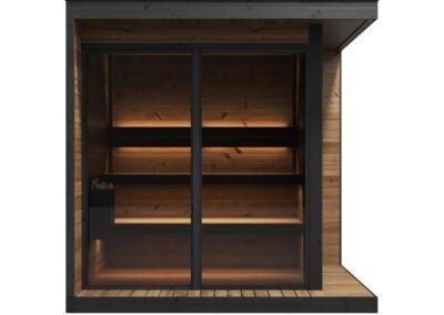 sauna Borealis 6 posti marca Lifeclass -frontale