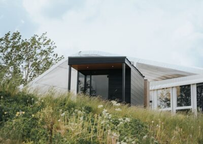 sauna da esterno Lifeclass VetroLuxe foto parco 2