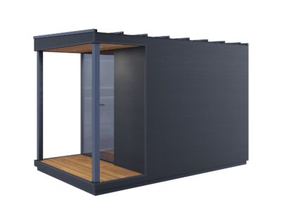 sauna da esterno Lifeclass VetroLuxe retro