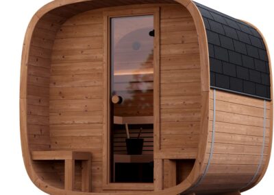 Sauna Caratello 200 e 240 con terrazzo da esterno vista 34