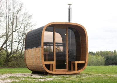 Sauna Caratello 240 con terrazzo da esterno