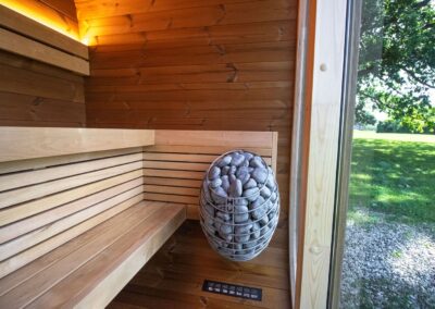 Sauna Caratello Lifeclass da esterno 160x200 altra vista