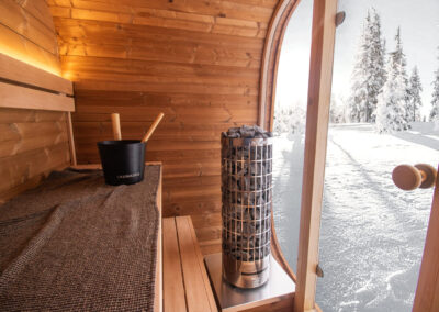 Sauna Caratello Lifeclass da esterno 160x200 interni