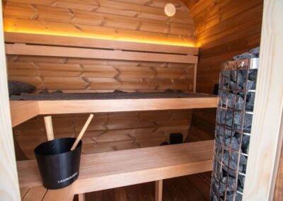 Sauna Caratello Lifeclass da esterno 160x200 panche