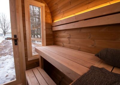 panche sauna caratello da giardino
