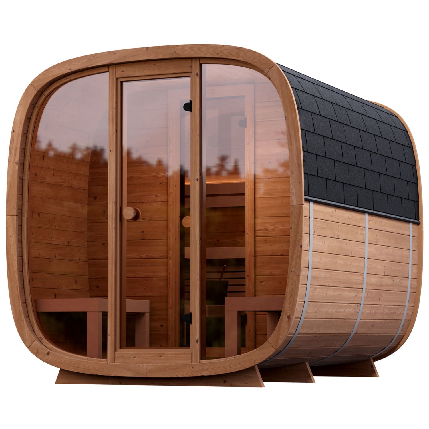 sauna caratello 250S con vetrata sauna caratello 250S con vetrata