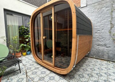 sauna da esterno a Botte quadrata Caratello 200