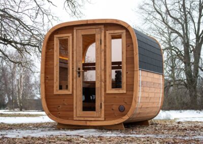 sauna da etserno con finestre anteriori