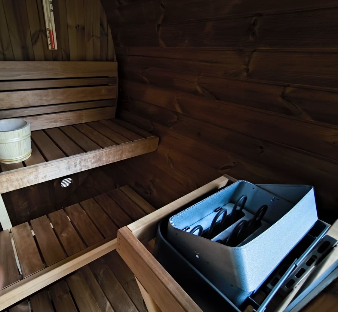 interno sauna a botte in termotrattato interno sauna a botte in termotrattato