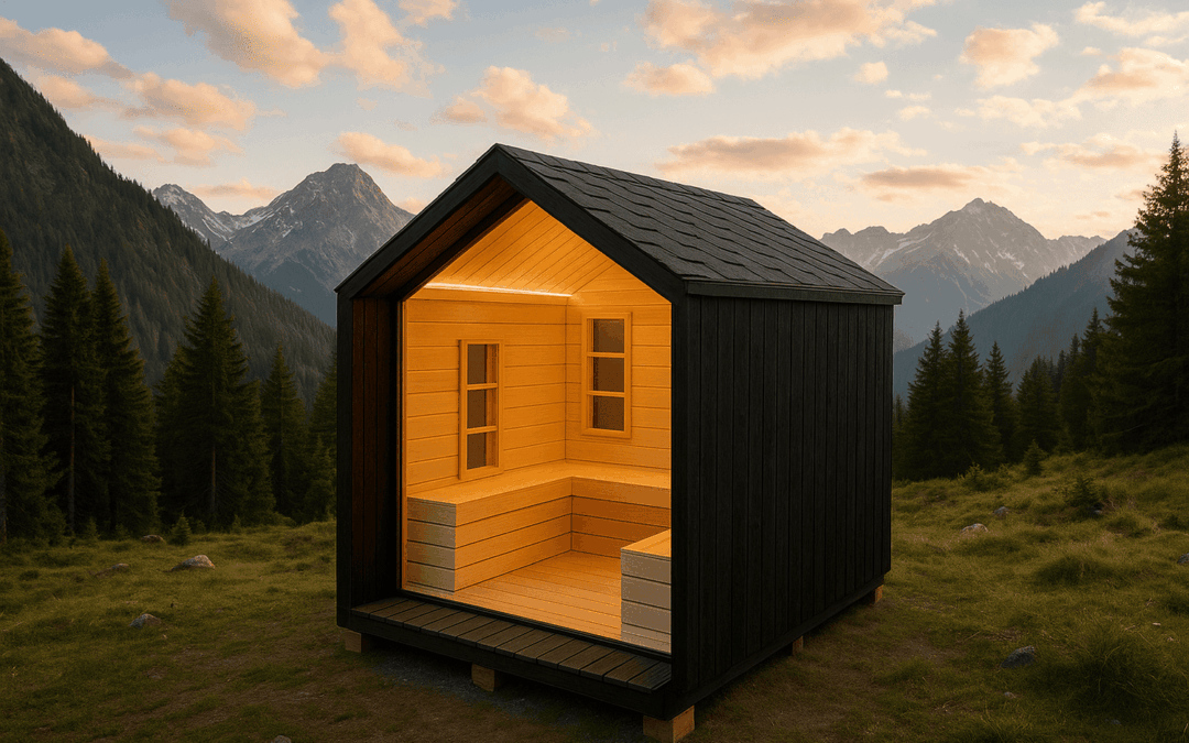 Sauna ad infrarossi da esterno Nordic Bliss – versione su misura