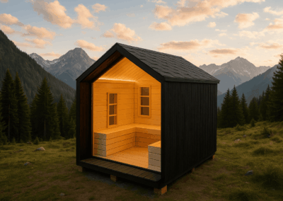 Sauna ad infrarossi da esterno Nordic Bliss – versione su misura