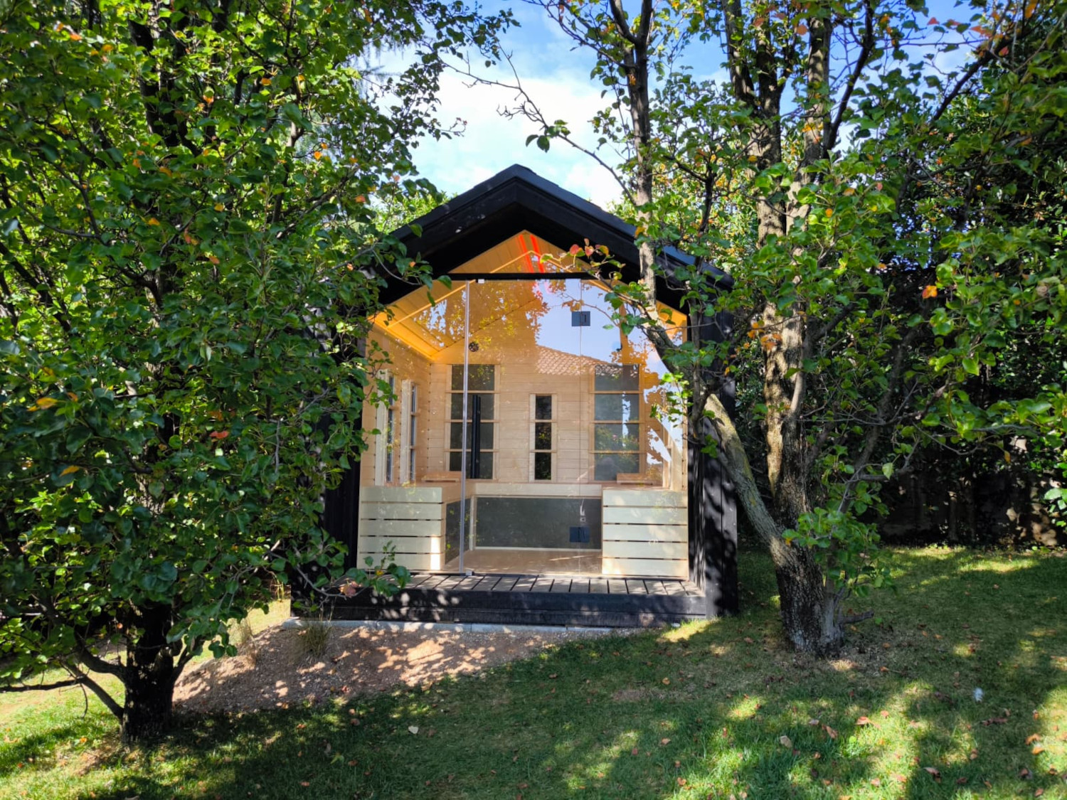 sauna da esterno ad infrarossi nordic bliss lifeclass