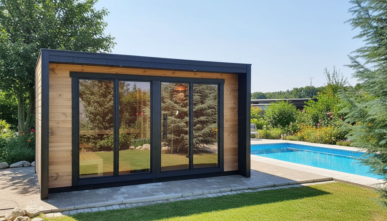 Sauna da Esterno Patio Lifeclass con piscina Sauna da Esterno Patio Lifeclass con piscina