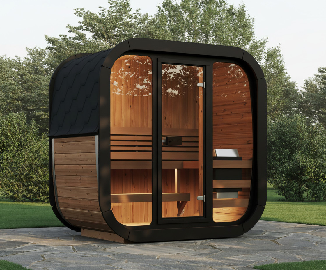 sauna Ice Cub Lux Mini sauna Ice Cube Lux Mini da terrazzo e giardino