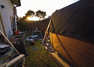sauna da esterno Ice cube Lux Lifeclass per giardino