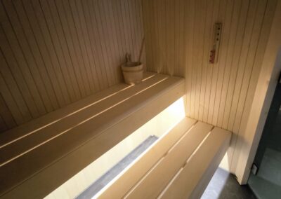 panche illumionate sauna harmony