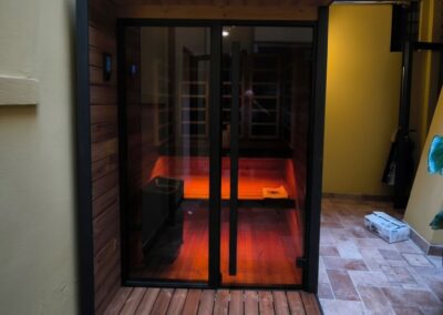 Sauna Borealis LIfeclass foto esterno frontale