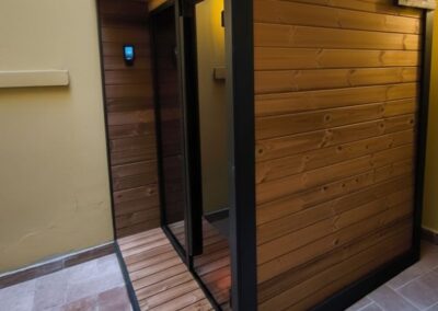 Sauna Borealis LIfeclass foto esterno laterale