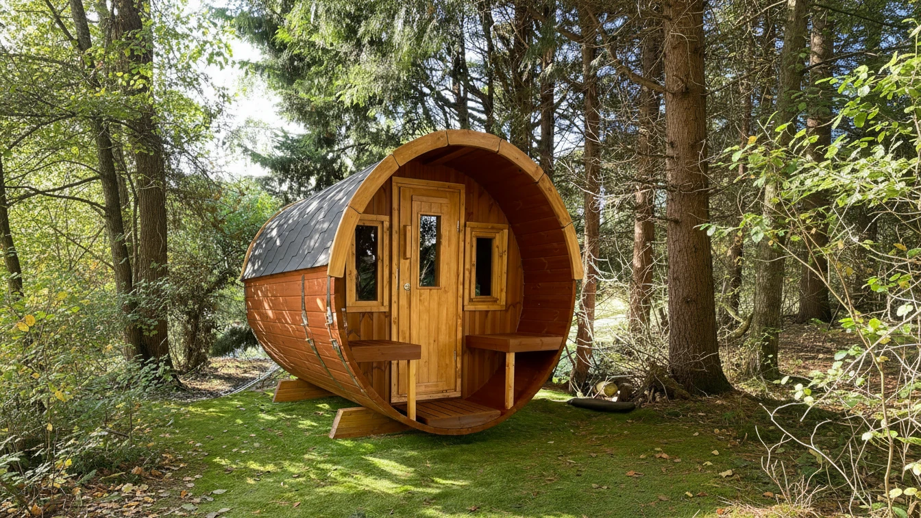 sauna a botte nel bosco