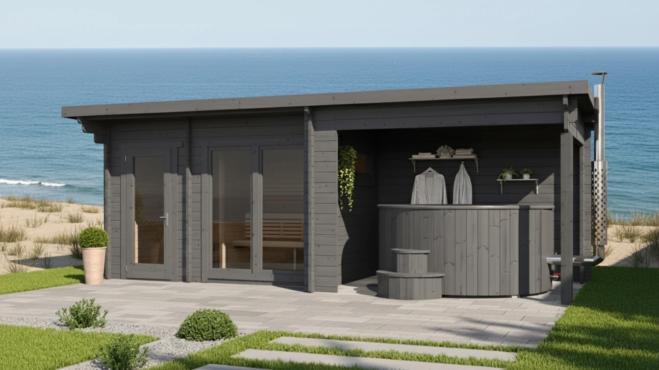 struttura sauna con tinozza shlt