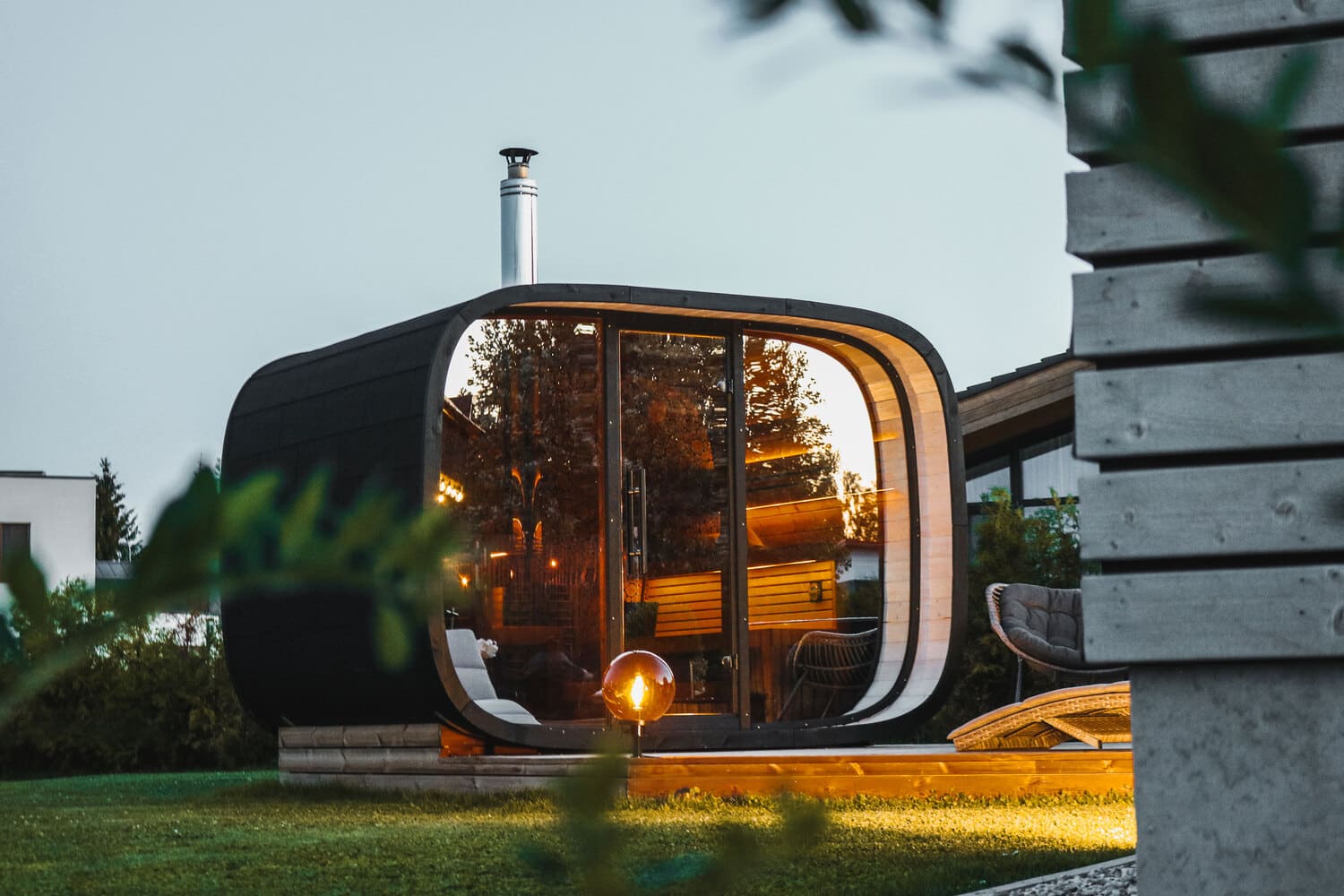 sauna round cube Lifeclass SINGLE