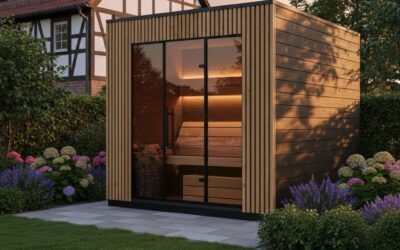 sauna da esterno VIVA 250 ambientata