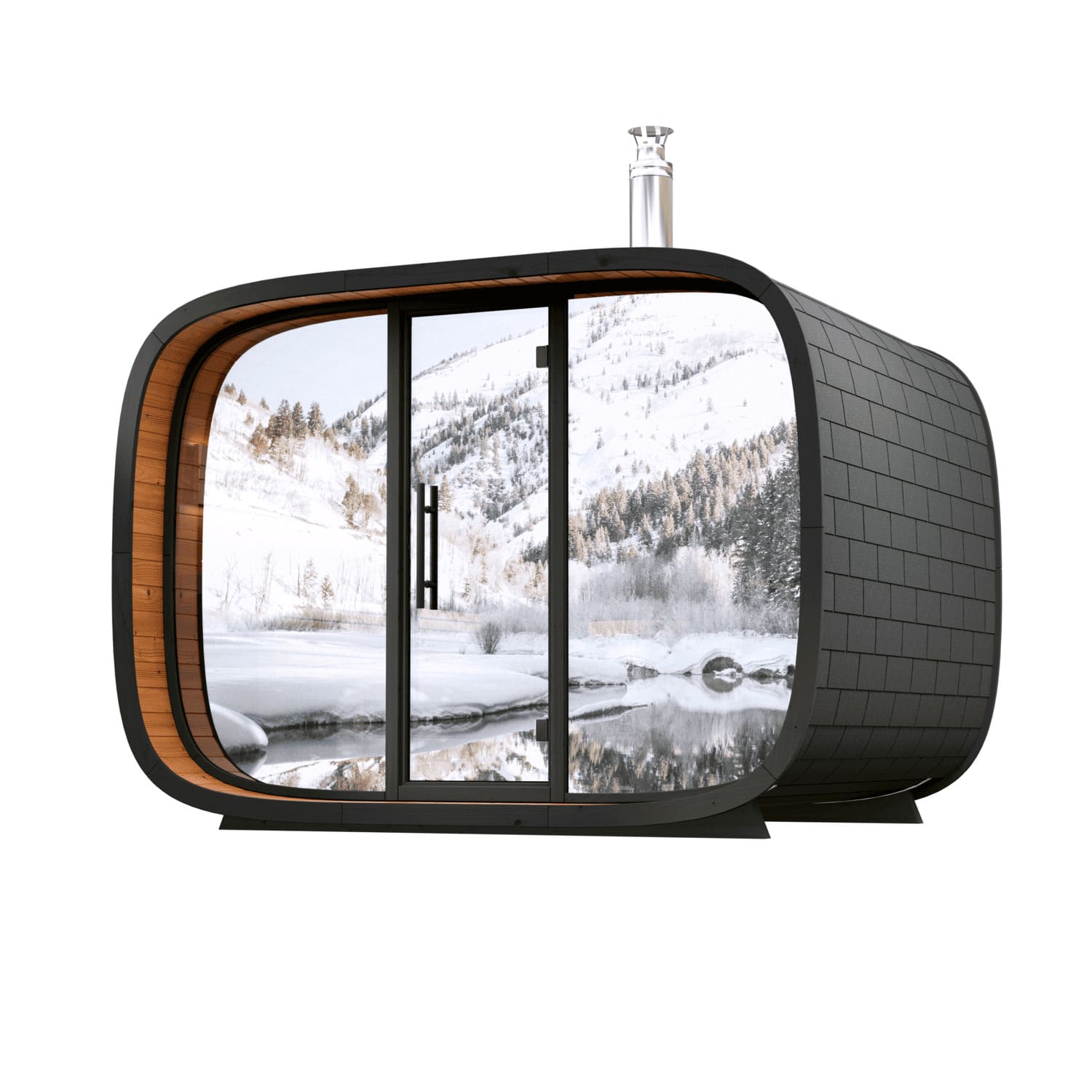 round cuibe single mirror glass