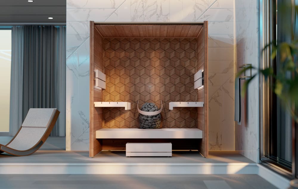 Sauna da interno casa Como 4