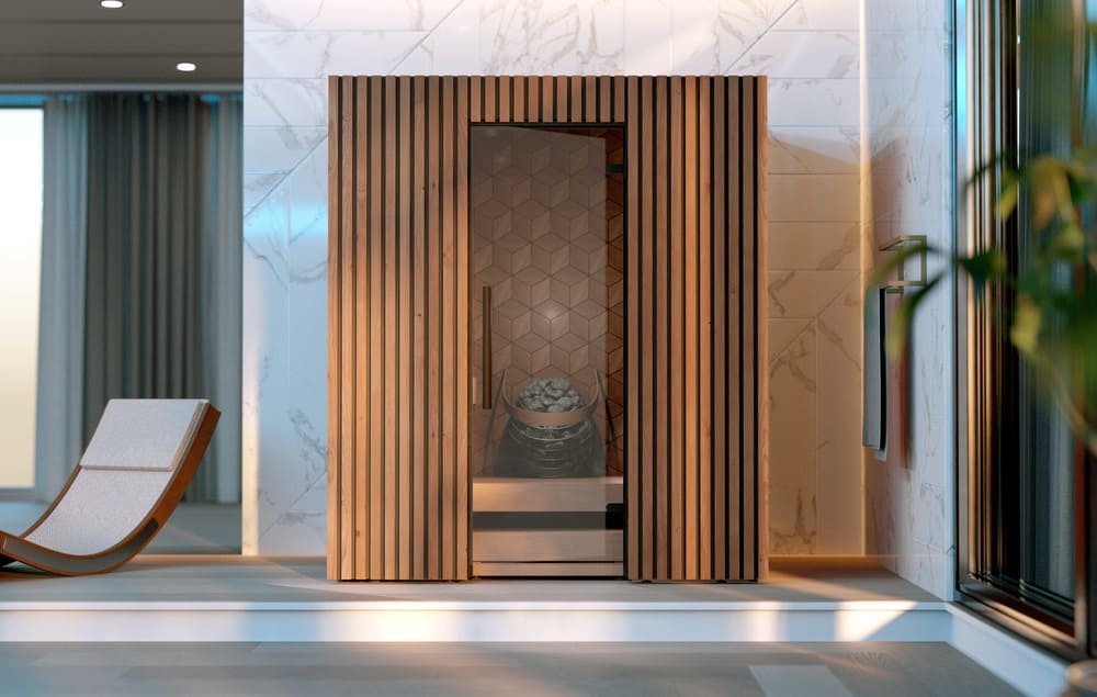 Sauna da interno casa Como 4