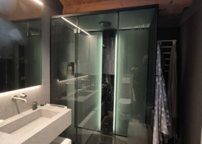 Bagno turco per casa a Vicenza: installazione Tylo Vista 160×90 in appartamento di pregio