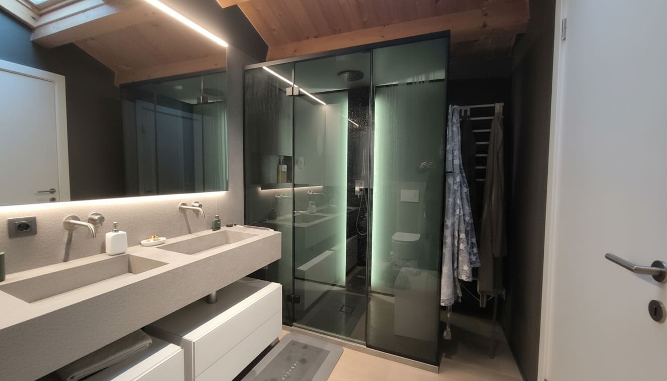 installazione steam shower vista