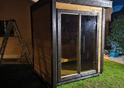 Sauna da esterno Patio XXS di notte