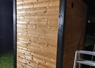 lato esterno sauna da giardino Patio XXS