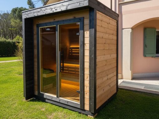 Sauna da giardino Patio XXS installata in villa – Emilia Romagna