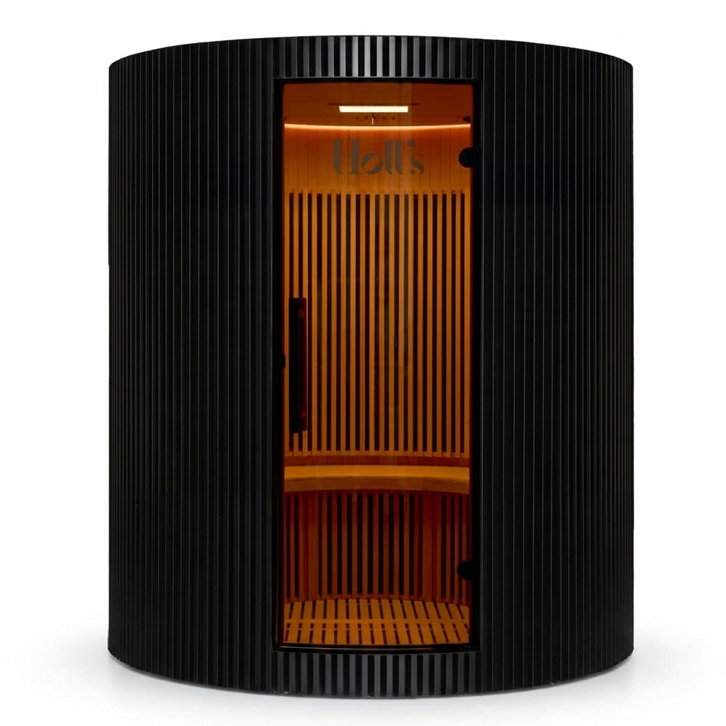 sauna moon finitura nera