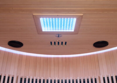 illuminazione sauna moon