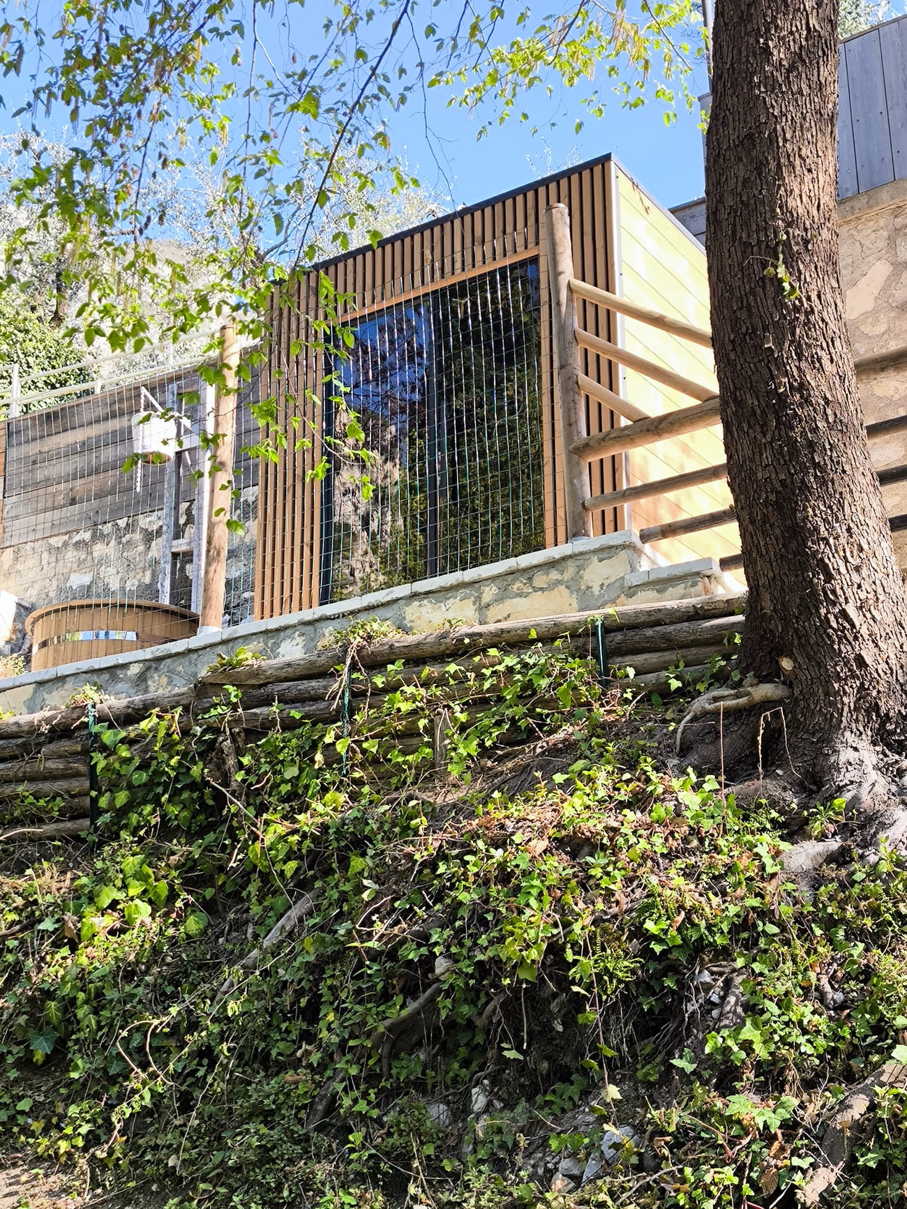 frontale vetrato sauna Viva per hotel