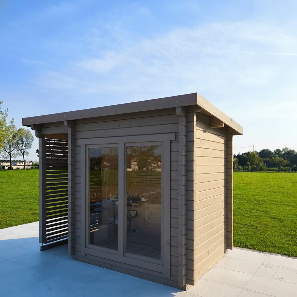 sauna Lifeclass Panorama Plus grigia