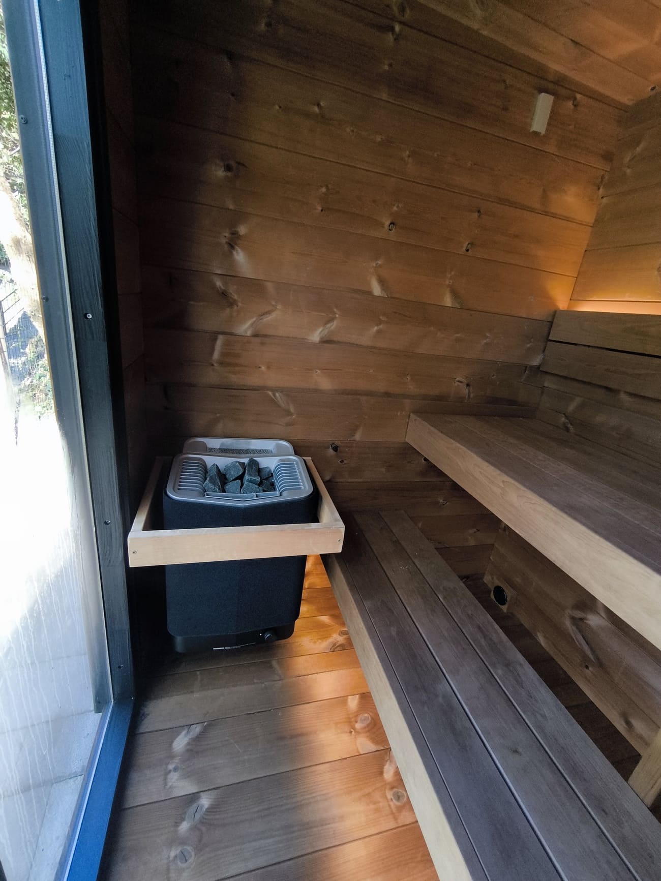 vista interna sauna Viva Lifeclass