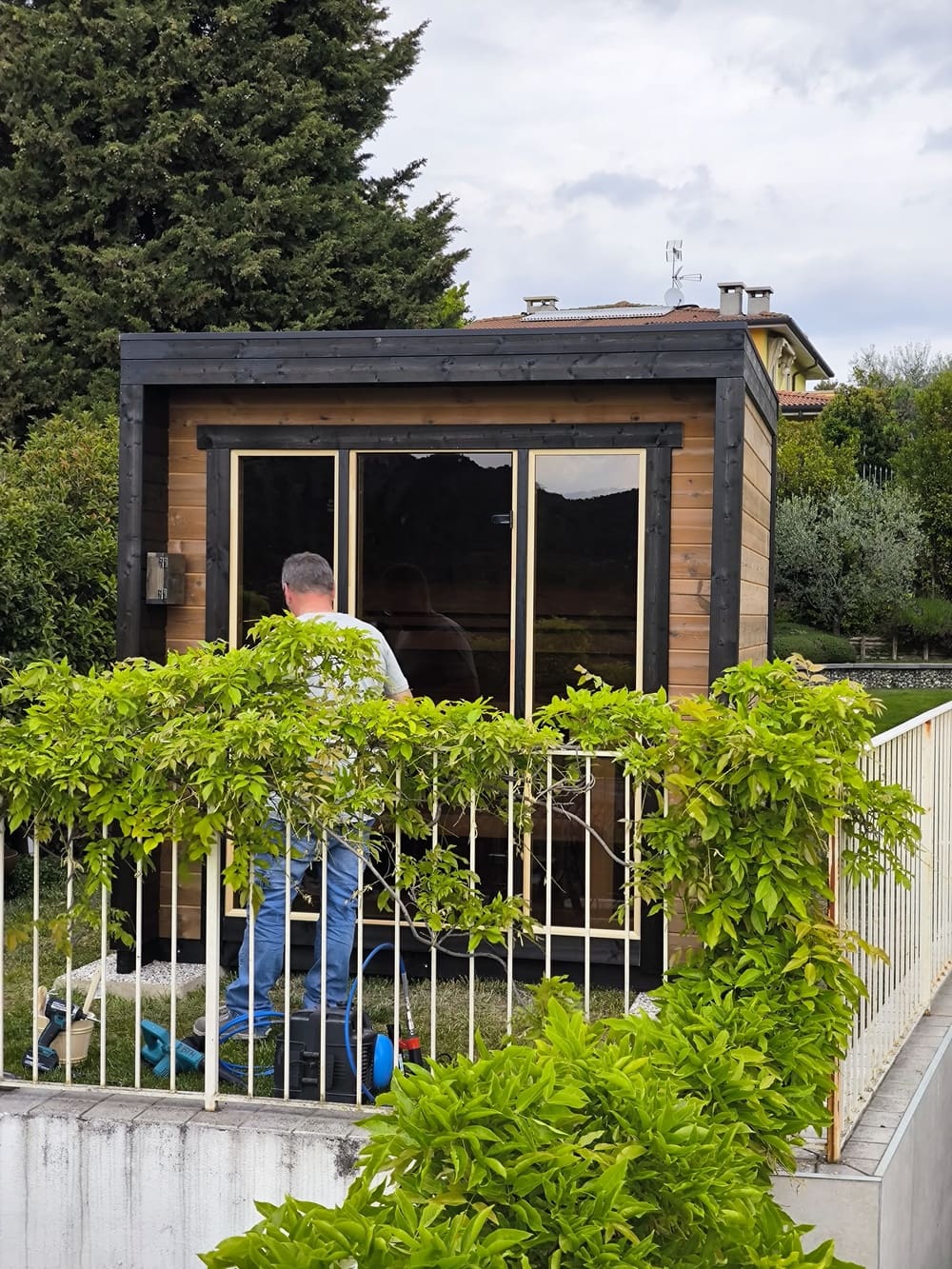 sauna patio frontale