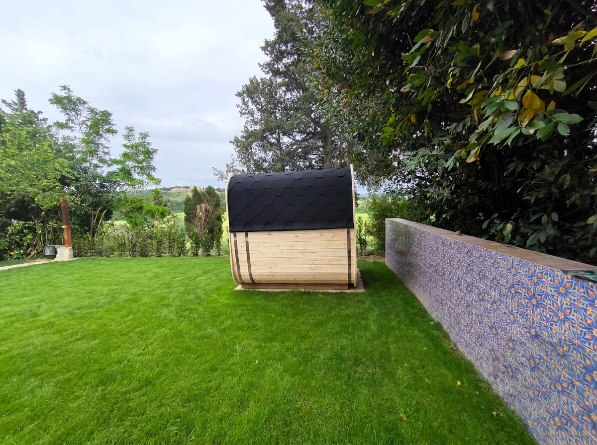 sauna per giardine ice cube lifeclass