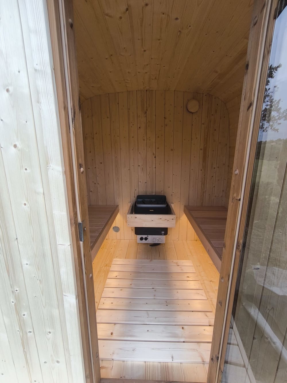 stufa sauna per esterno