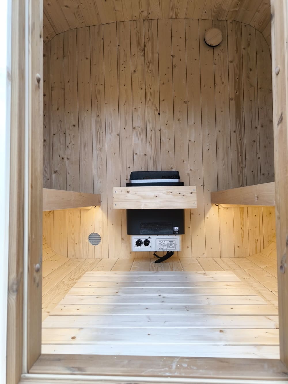 stufa sauna per giardino