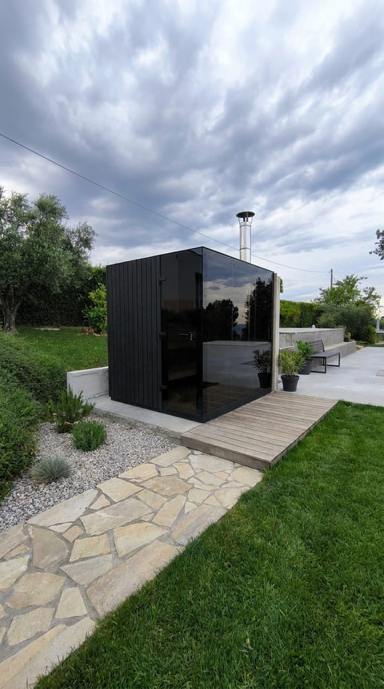 sauna Perfection da esterno di lusso bordo piscina