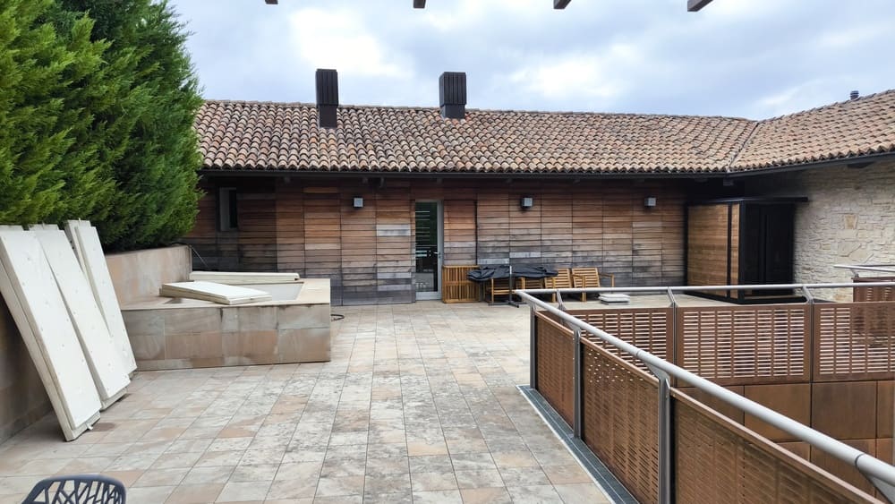 vista terrazzo con sauna