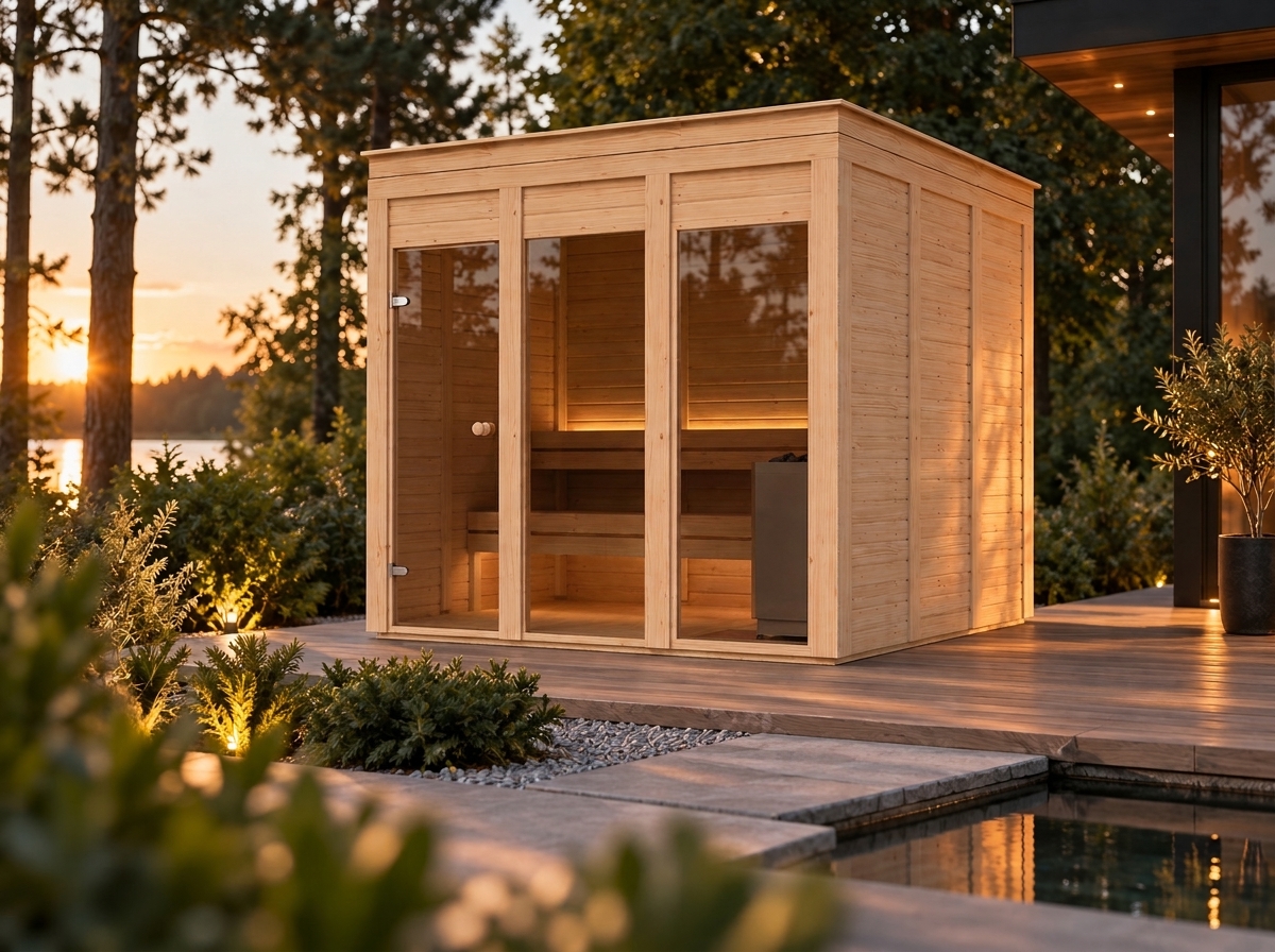 Sauna modulare da esterno Vado Quadro