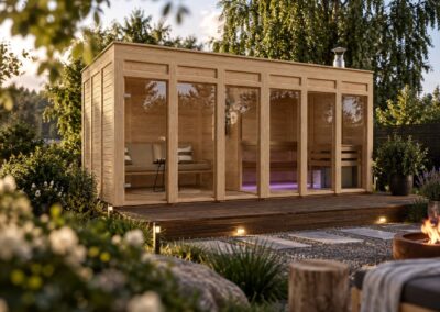 Sauna modulare da esterno Valo duo