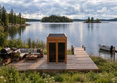 sauna modulare da esterno