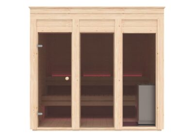 sauna modulare Vado Quadro frontale
