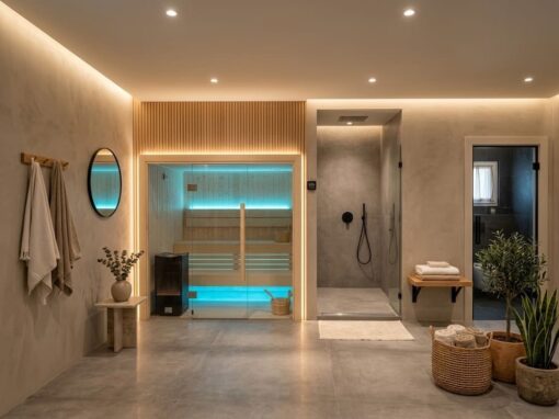 Sauna su misura a Belluno: Tylö Harmony con frontale vetrato per un centro benessere privato